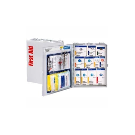 Acme United First Aid Only 1350-FAE-010 Metal First Aid Kit, Metal Detectable, 25 Person 1350-FAE-0103